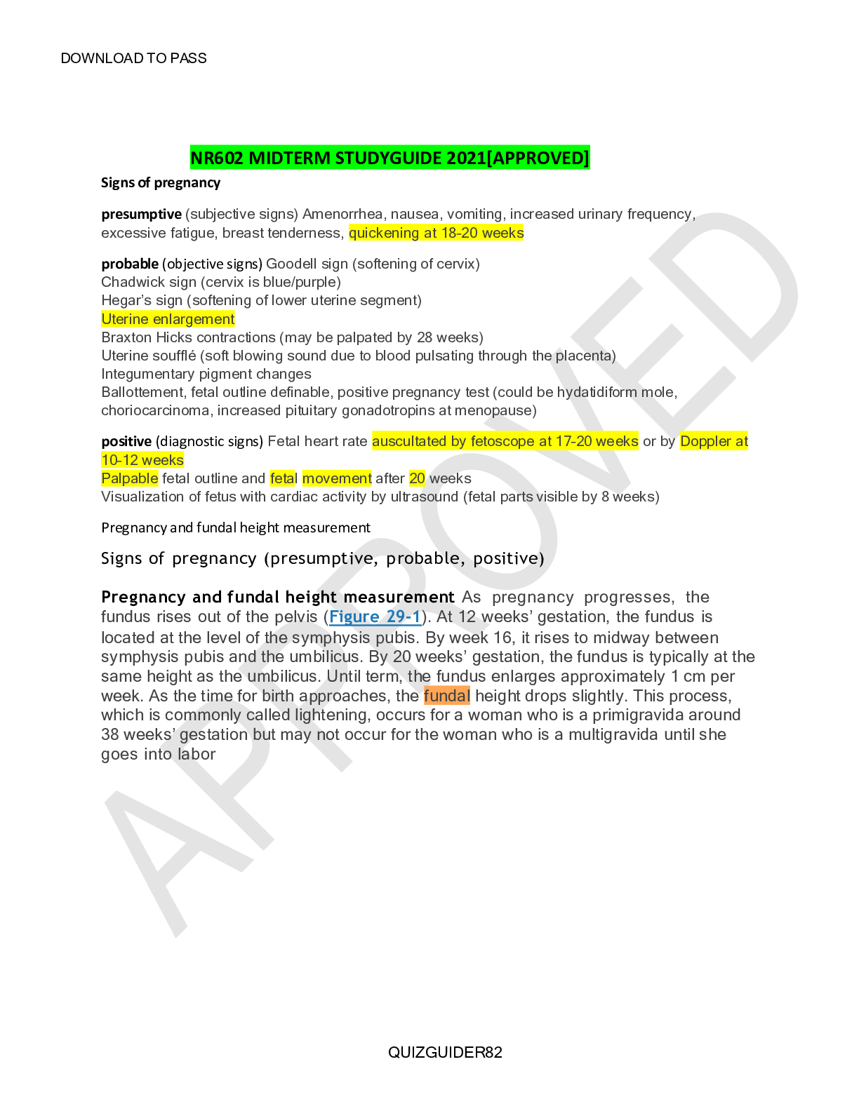 Preview image for NR602 MIDTERM STUDYGUIDE 2022[APPROVED]